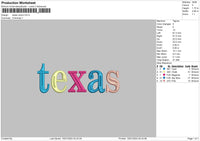 Texascolors Embroidery File 6 sizes