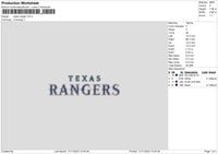 Ranger Text Embroidery File 6sizes