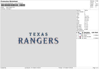 Ranger Text Embroidery File 6sizes