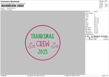 Thanksmas Embroidery File 6 sizes