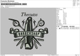 Thecutts B Embroider File 6 sizes