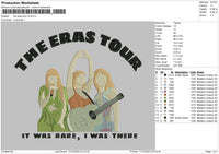 Ts Tour V2 Embroidery File 6 sizes