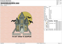 The Haunted Embroidery File 6 sizes