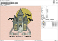 The Haunted Embroidery File 6 sizes