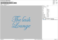 The last Lounge Embroidery File 6 sizes