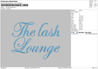 The last Lounge Embroidery File 6 sizes