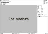 The Medinas Embroidery File 6 sizes