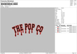 The Pop Embroidery File 6 sizes