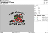 House Hos Embroidery File 6 sizes