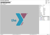 Y Logo Embroidery File 6 sizes