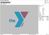 Y Logo Embroidery File 6 sizes