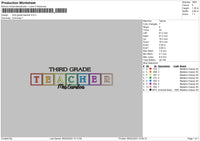 Thrid Grade Embroidery File 6 sizes