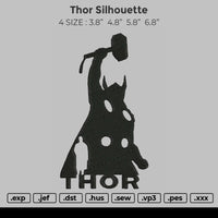 Thor Silhouette Embroidery