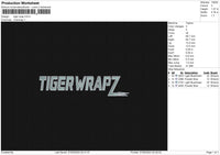 Tiger Wrap Embroidery