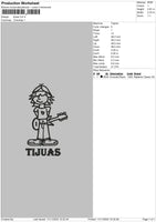 Boy Outline Embroidery File 6 sizes