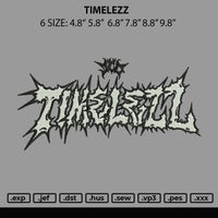 Timelezz Embroidery File 6 sizes