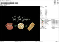 Tt Season V5 Embroidery File 6 sizes
