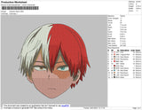 Todoroki Head Embroidery