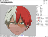 Todoroki Head Embroidery