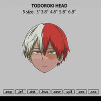 Todoroki Head Embroidery