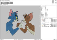 Tomjerry0501 Embroidery File 6 sizes