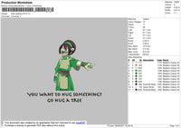 Toph Beifong Embroidery