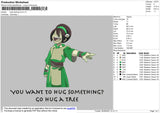 Toph Beifong Embroidery