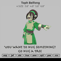 Toph Beifong Embroidery