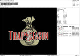 Trapseason Embroidery File 6 sizes