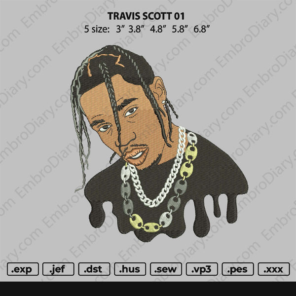 Travis Scoot 01 Embroidery