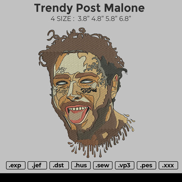 Trendy Post Malone Embroidery