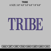 Tribe Embroidery File 6 sizes