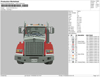 Truck AU37320 Embroidery