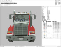 Truck AU37320 Embroidery