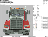 Truck AU37320 Embroidery