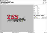 Photography 0810 Embroidery File 6 sizes