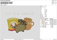 Tt Season Embroidery File 6 sizes