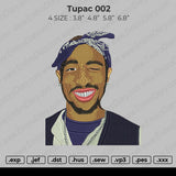 Tupac 002 Embroidery