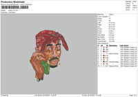 Tupac V5 Embroidery