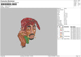 Tupac V5 Embroidery