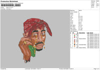 Tupac V5 Embroidery