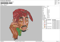 Tupac V5 Embroidery