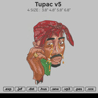 Tupac V5 Embroidery