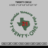 Twenty Circle Embroidery File 6 sizes