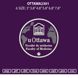 Ottawa2301 Embroidery File 6 sizes