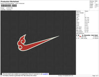 Swoosh UCIHA  Embroidery