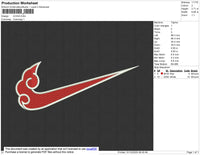 Swoosh UCIHA  Embroidery