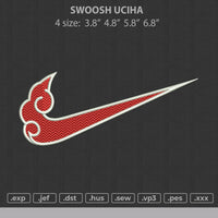 Swoosh UCIHA  Embroidery