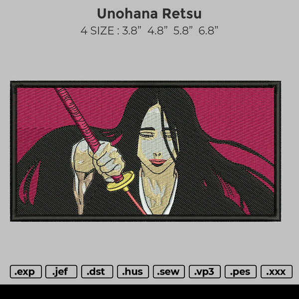 Unohana Retsu Embroidery