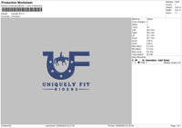 Uniquely Embroidery File 6 sizes